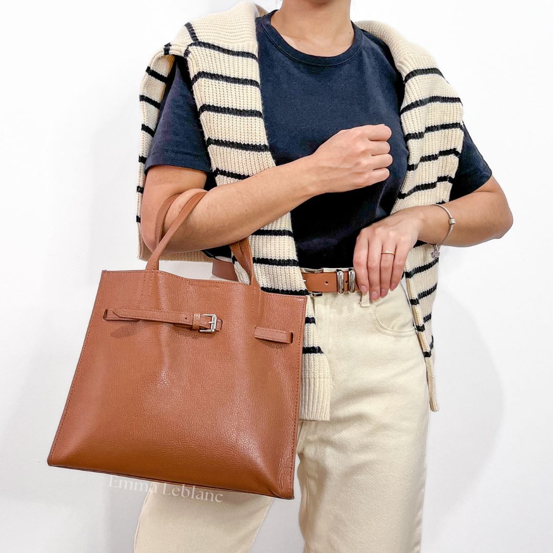 Genuine Leather Tote Bag – Milão