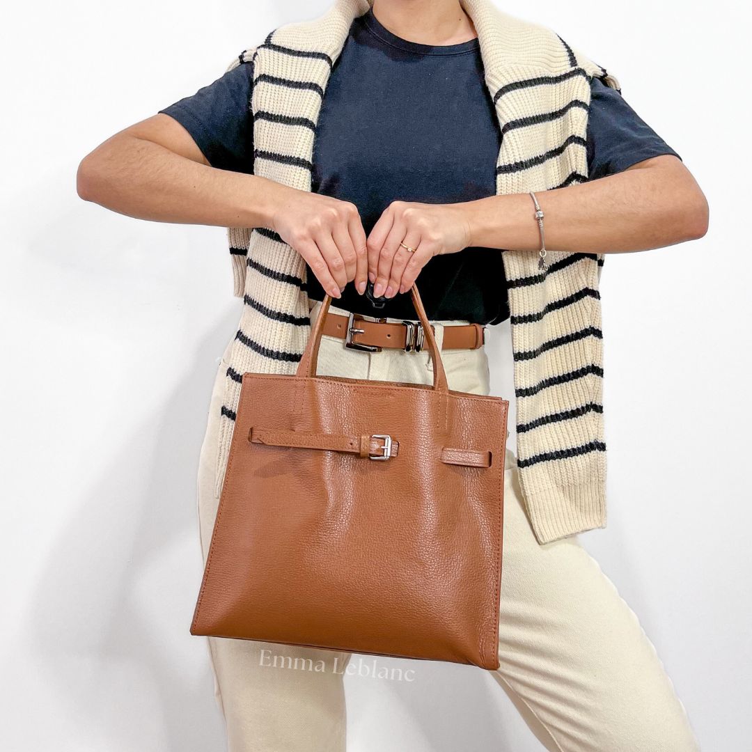 Genuine Leather Tote Bag – Milão
