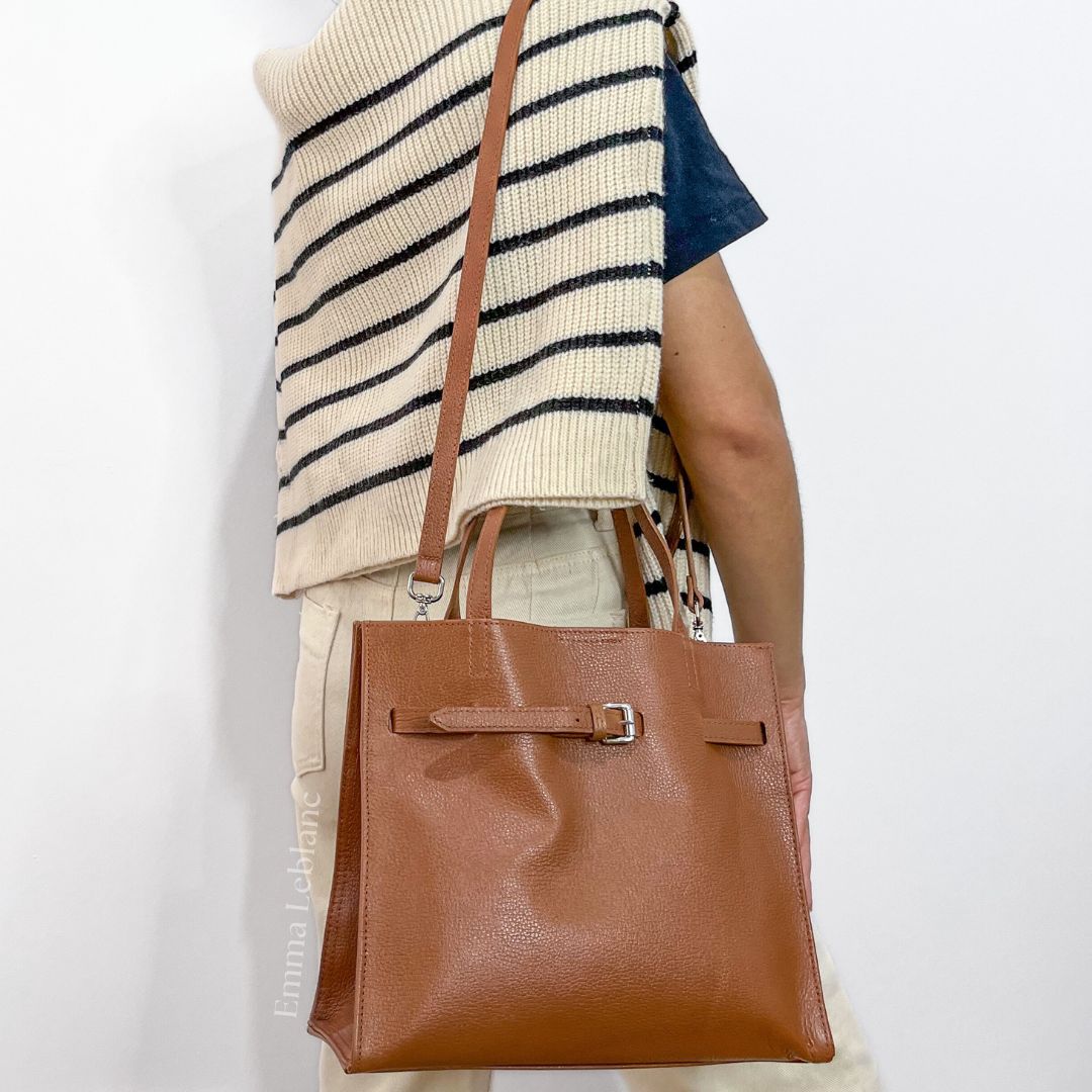 Genuine Leather Tote Bag – Milão