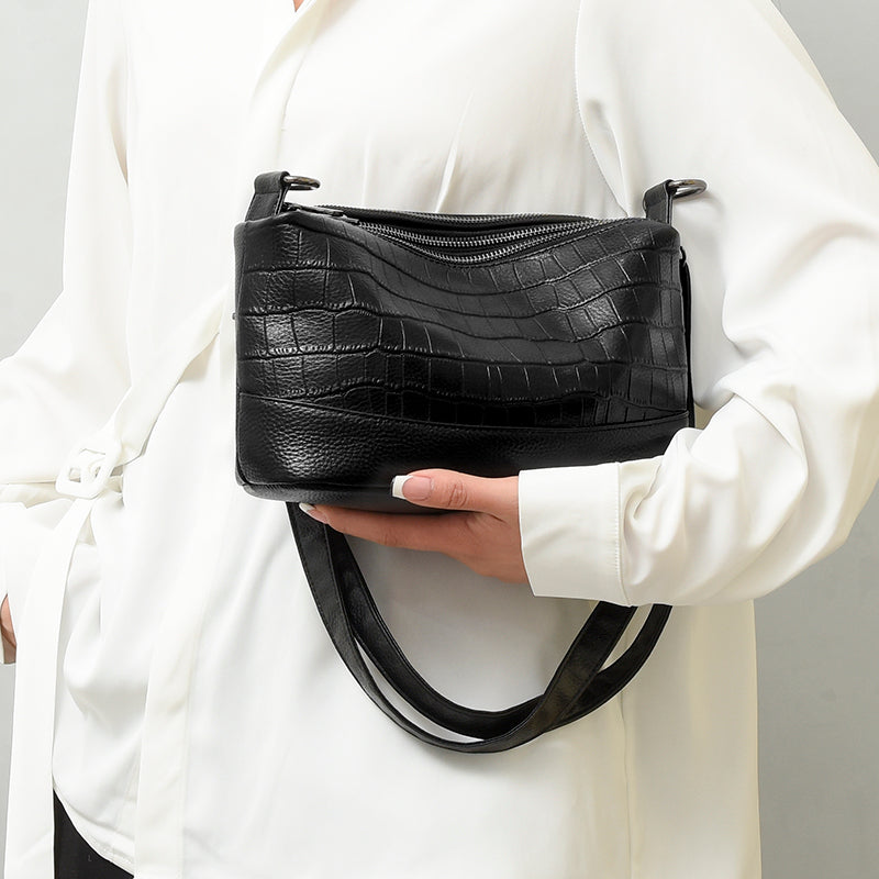 Genuine Leather Small Crossbody Bag – Lexi