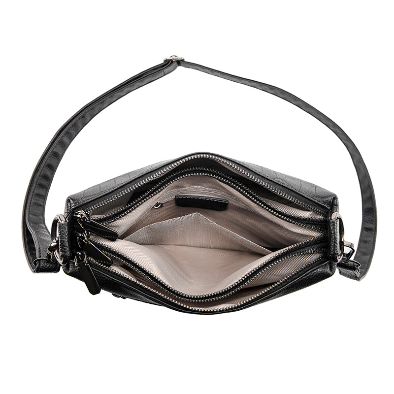 Genuine Leather Small Crossbody Bag – Lexi