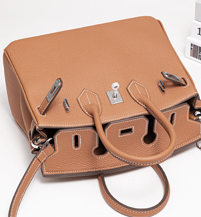 Genuine Leather Bag – Prata