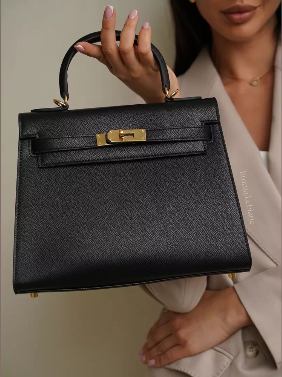 Genuine Leather Bag – Dourada