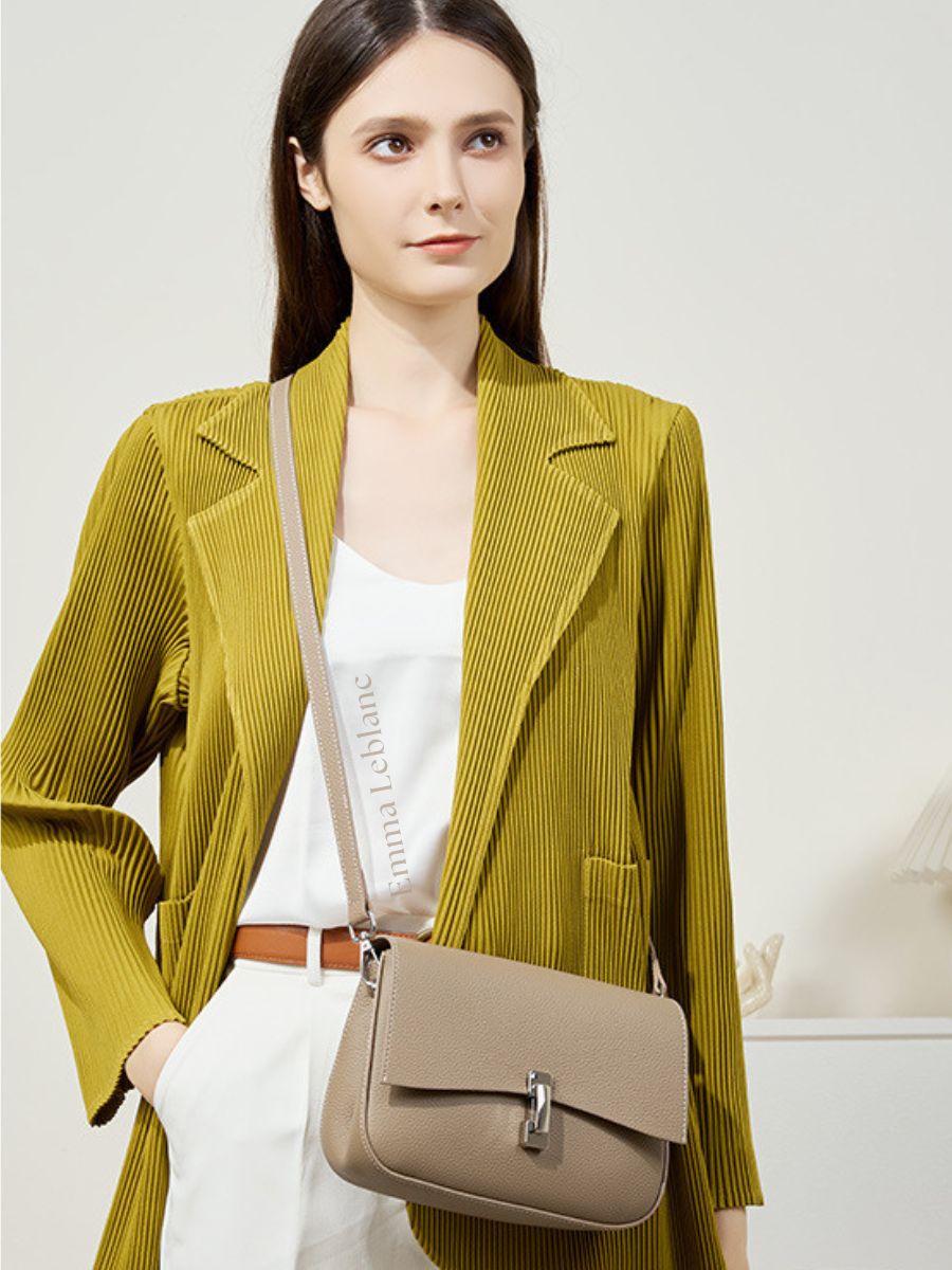 Genuine Leather Crossbody Bag – Munique