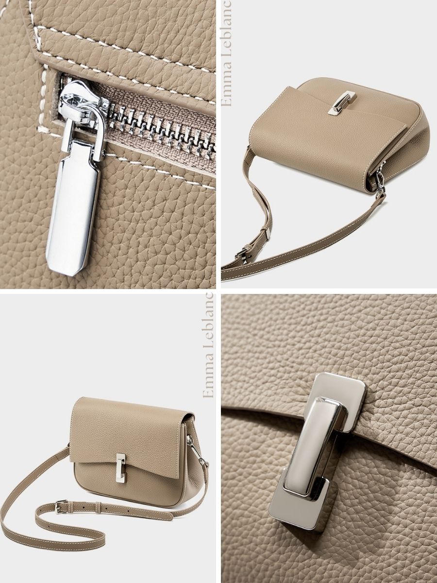 Genuine Leather Crossbody Bag – Munique