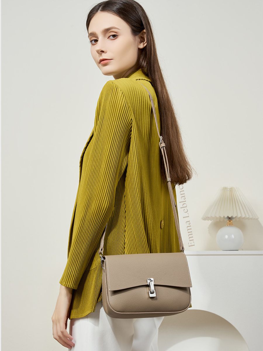 Genuine Leather Crossbody Bag – Munique