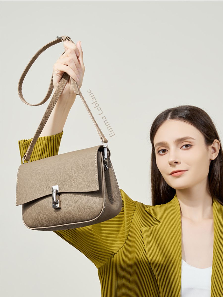 Genuine Leather Crossbody Bag – Munique