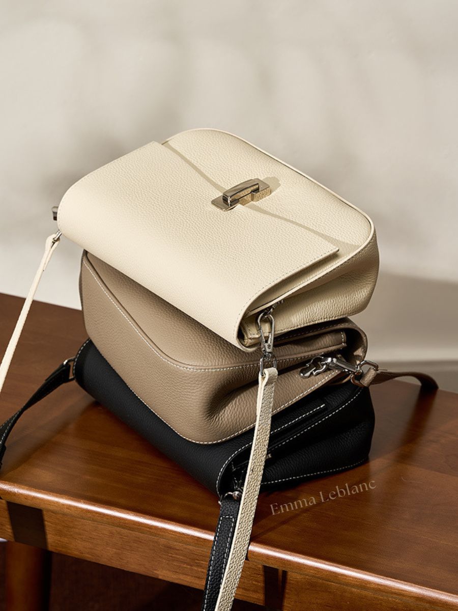 Genuine Leather Crossbody Bag – Munique