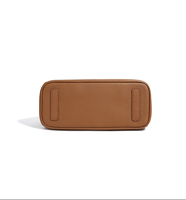 Genuine Leather Small Bag – Prata