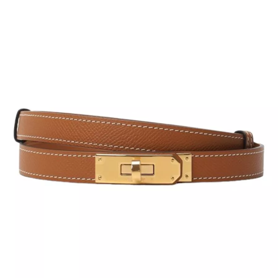 Genuine Leather Belt– Dourada
