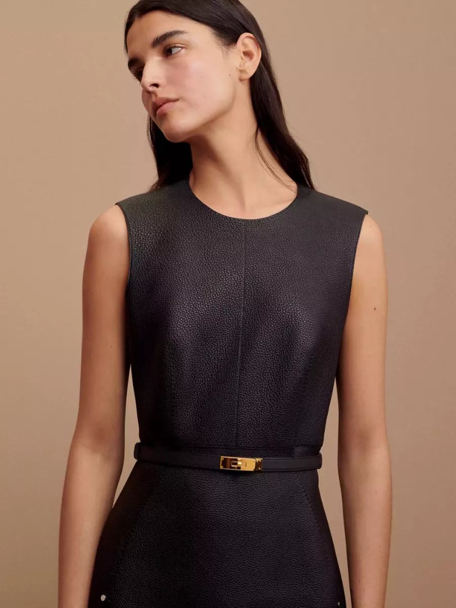 Genuine Leather Belt– Dourada