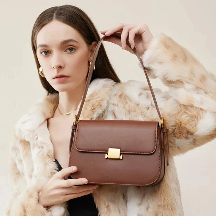 Genuine Leather Crossbody Bag – Camille