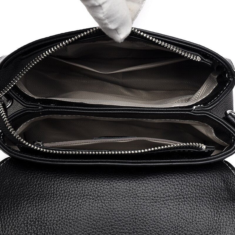 Genuine Leather Small Crossbody Bag – Naomi