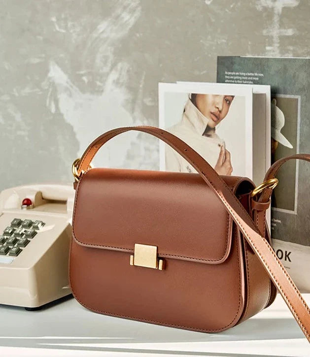 Genuine Leather Crossbody Bag – Camille