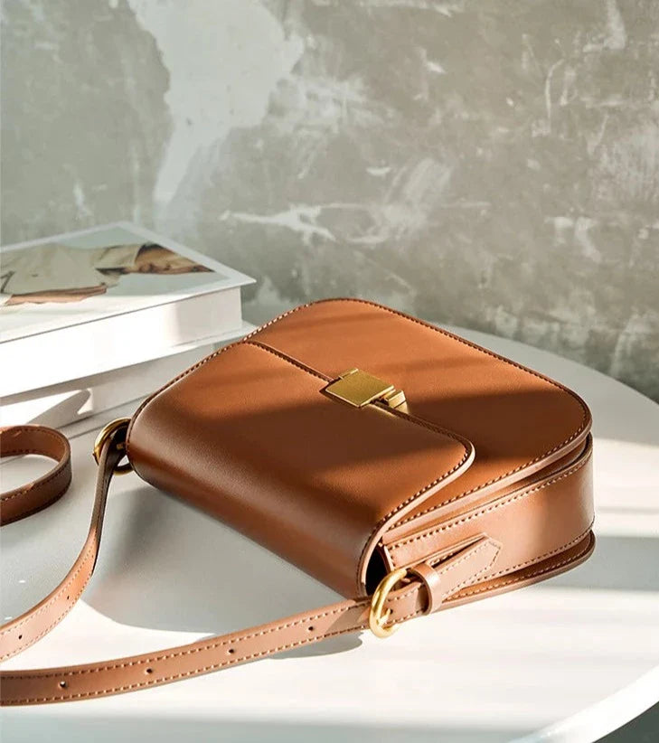 Genuine Leather Crossbody Bag – Camille
