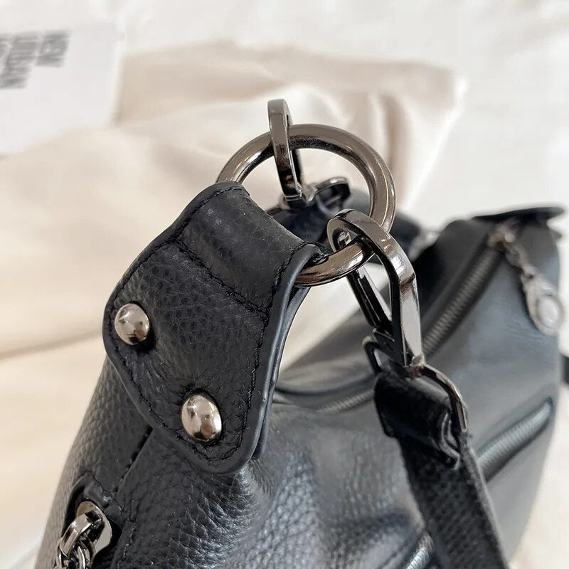 Genuine Leather Shoulder Bag – Marcela