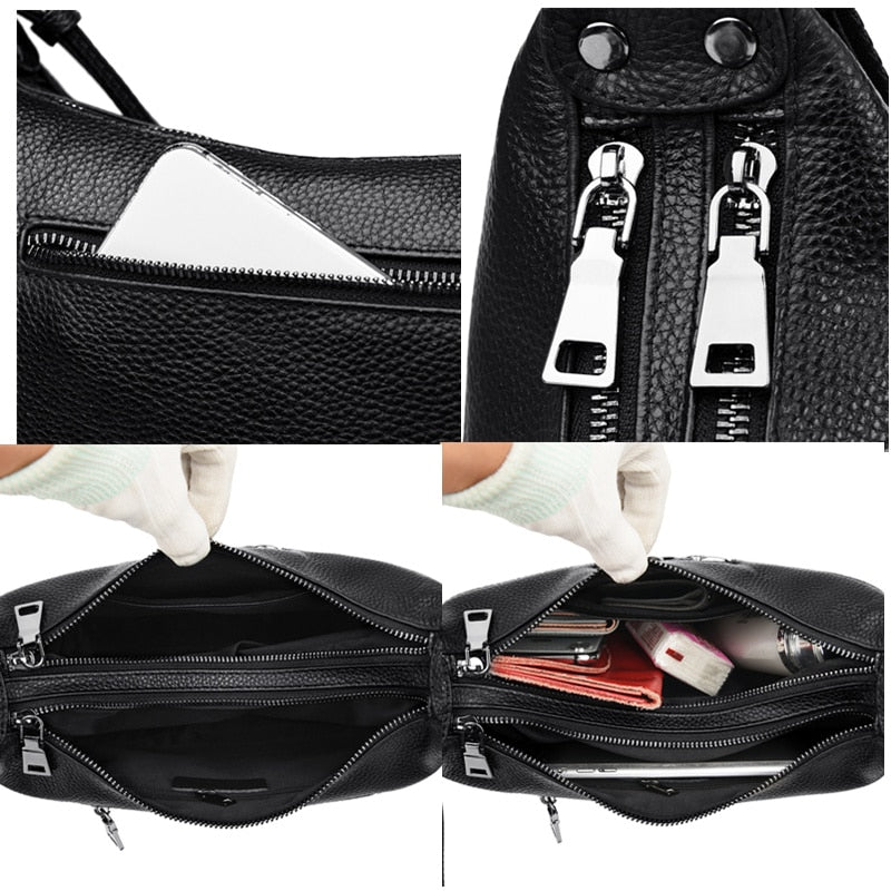 Genuine Leather Small Crossbody Bag – Helena