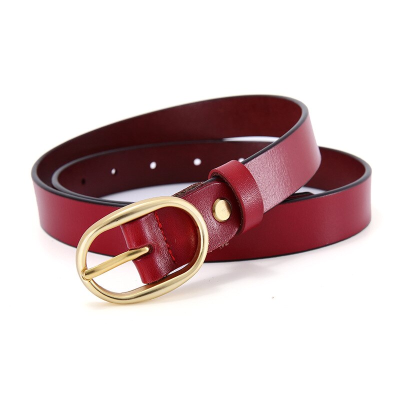 Genuine Leather Belt – Scarlet