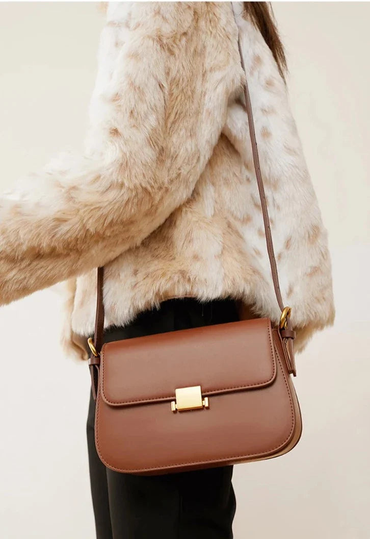 Genuine Leather Crossbody Bag – Camille