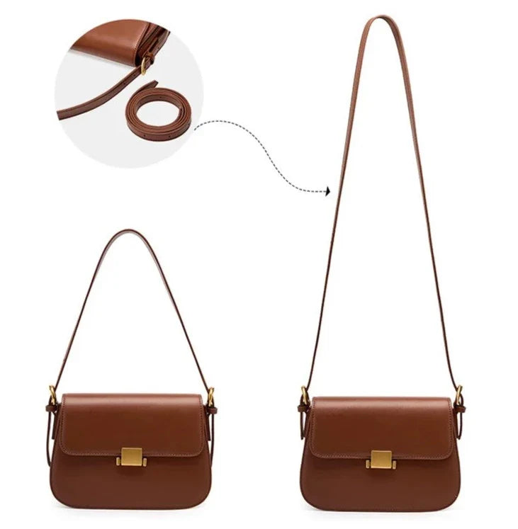 Genuine Leather Crossbody Bag – Camille