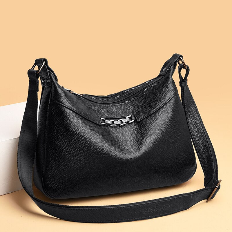 Genuine Leather Small Crossbody Bag – Helena