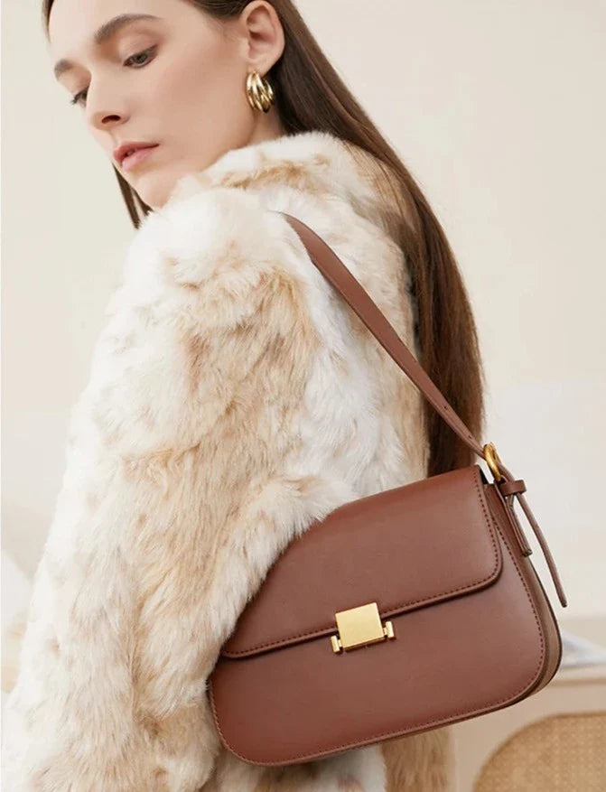 Genuine Leather Crossbody Bag – Camille