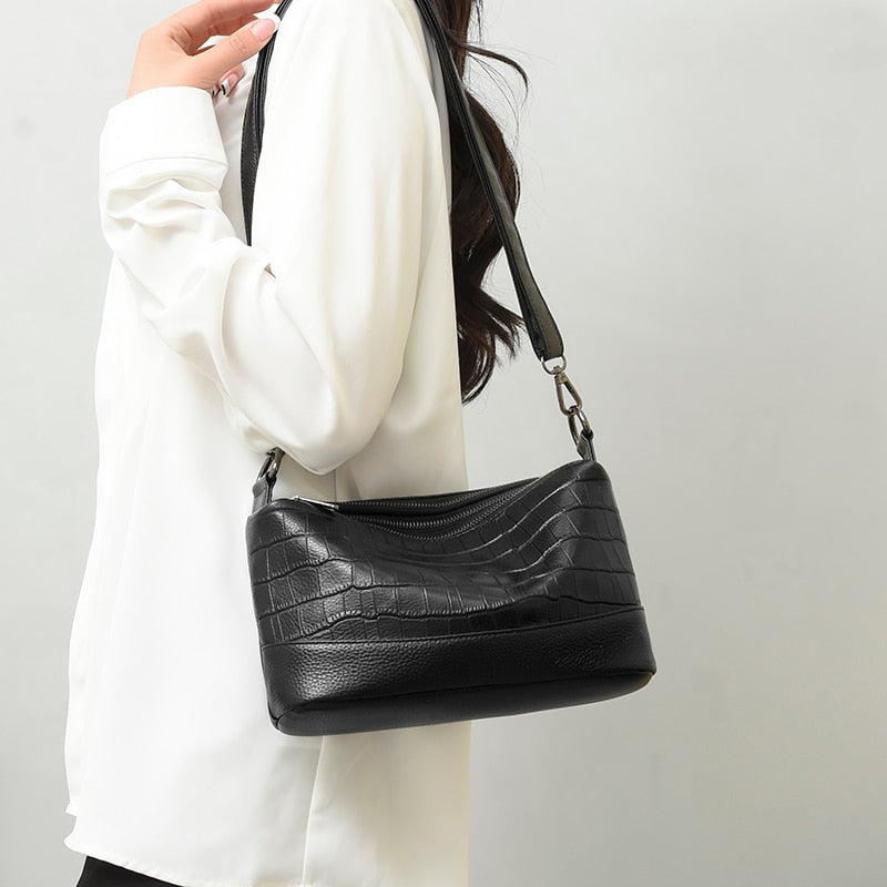Genuine Leather Small Crossbody Bag – Lexi