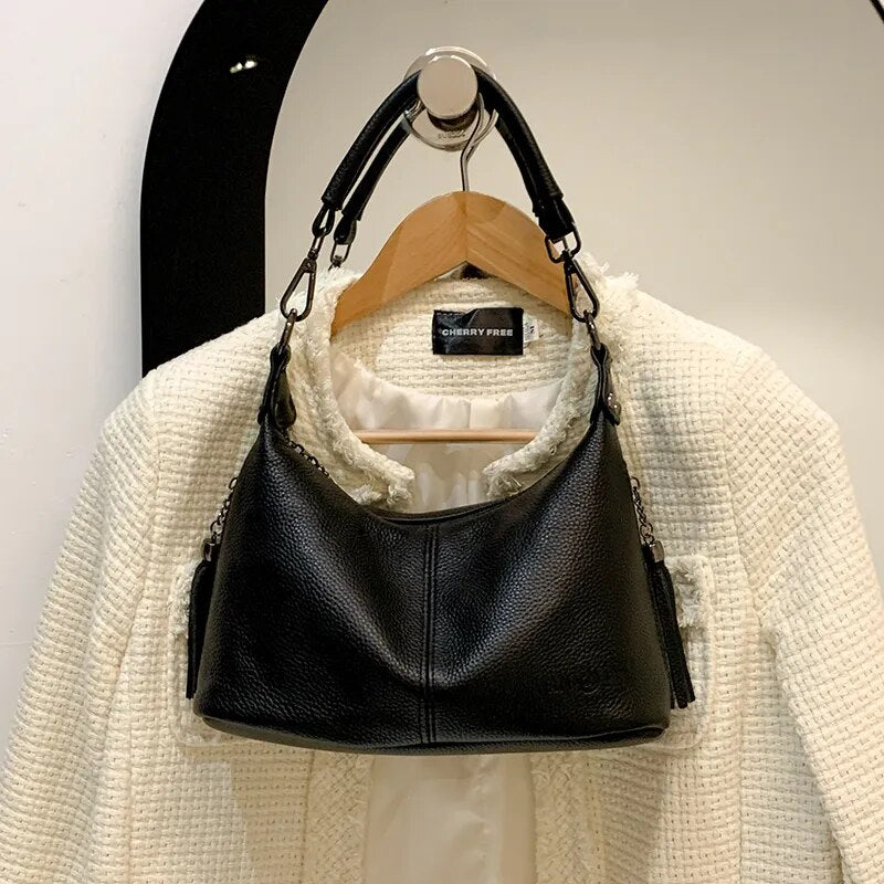 Genuine Leather Shoulder Bag – Marcela