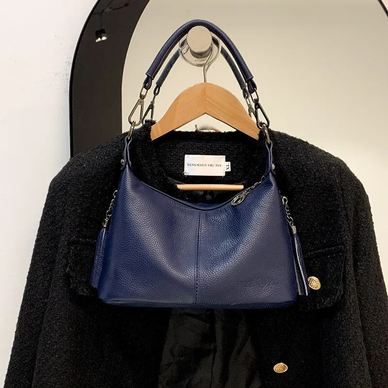 Genuine Leather Shoulder Bag – Marcela