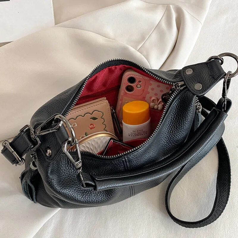 Genuine Leather Shoulder Bag – Marcela