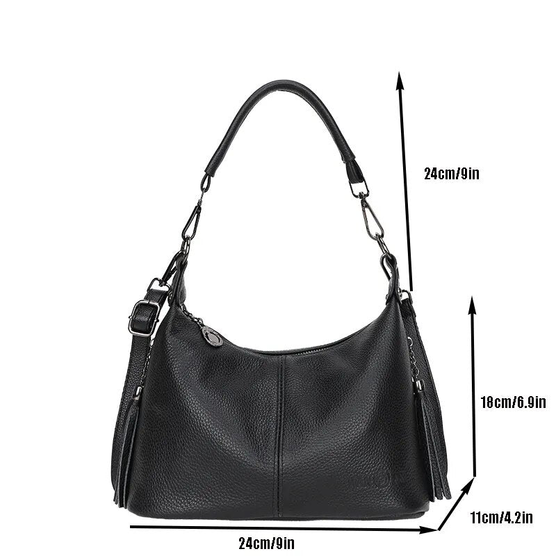 Genuine Leather Shoulder Bag – Marcela