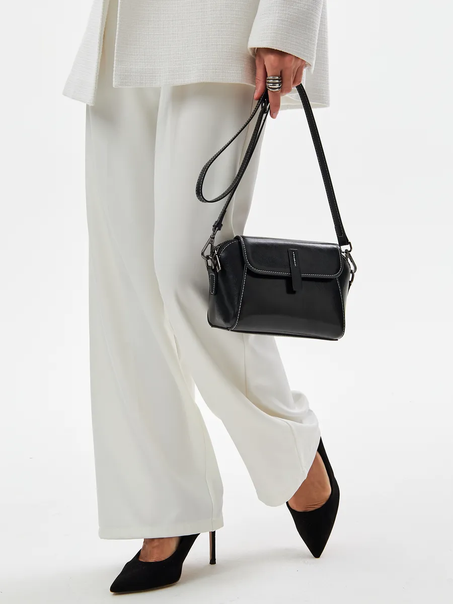 Genuine Leather Small Crossbody Bag – Daisy