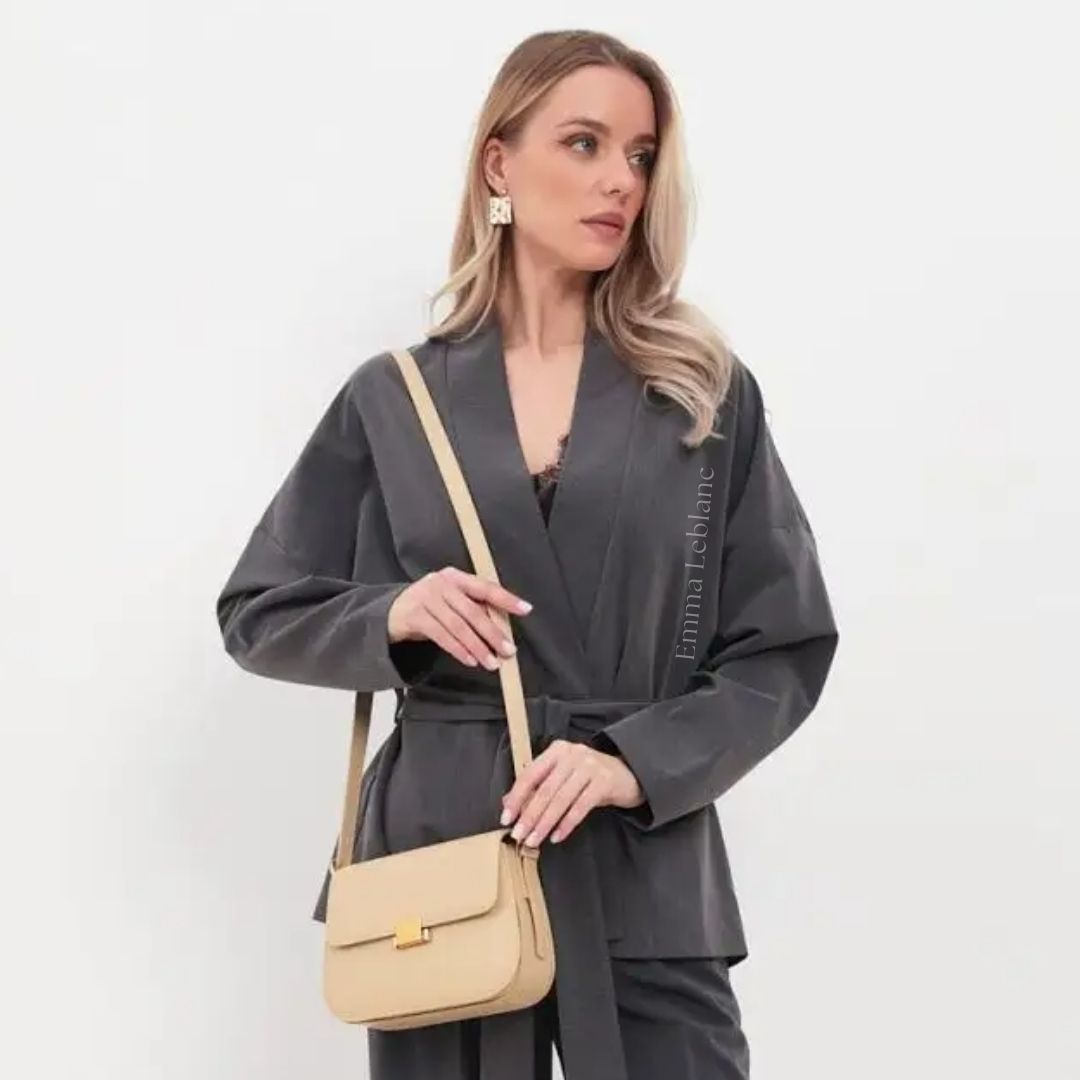 Genuine Leather Crossbody Bag – Camille