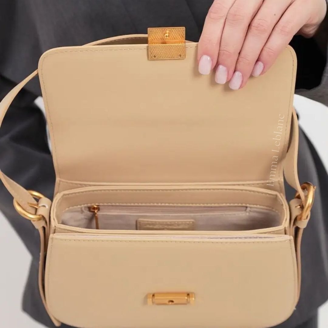 Genuine Leather Crossbody Bag – Camille