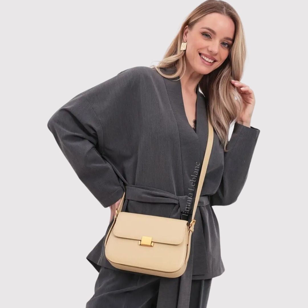 Genuine Leather Crossbody Bag – Camille