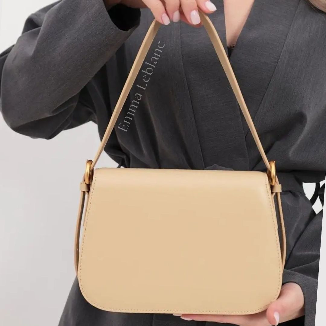 Genuine Leather Crossbody Bag – Camille