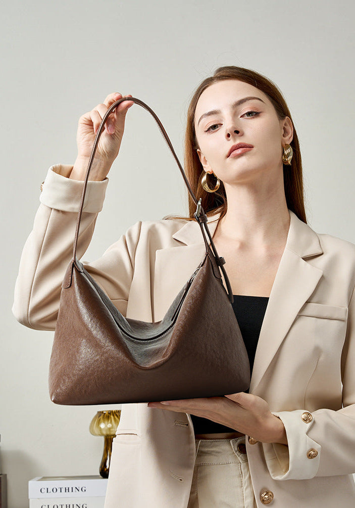 Genuine Leather Shoulder Bag – Louise