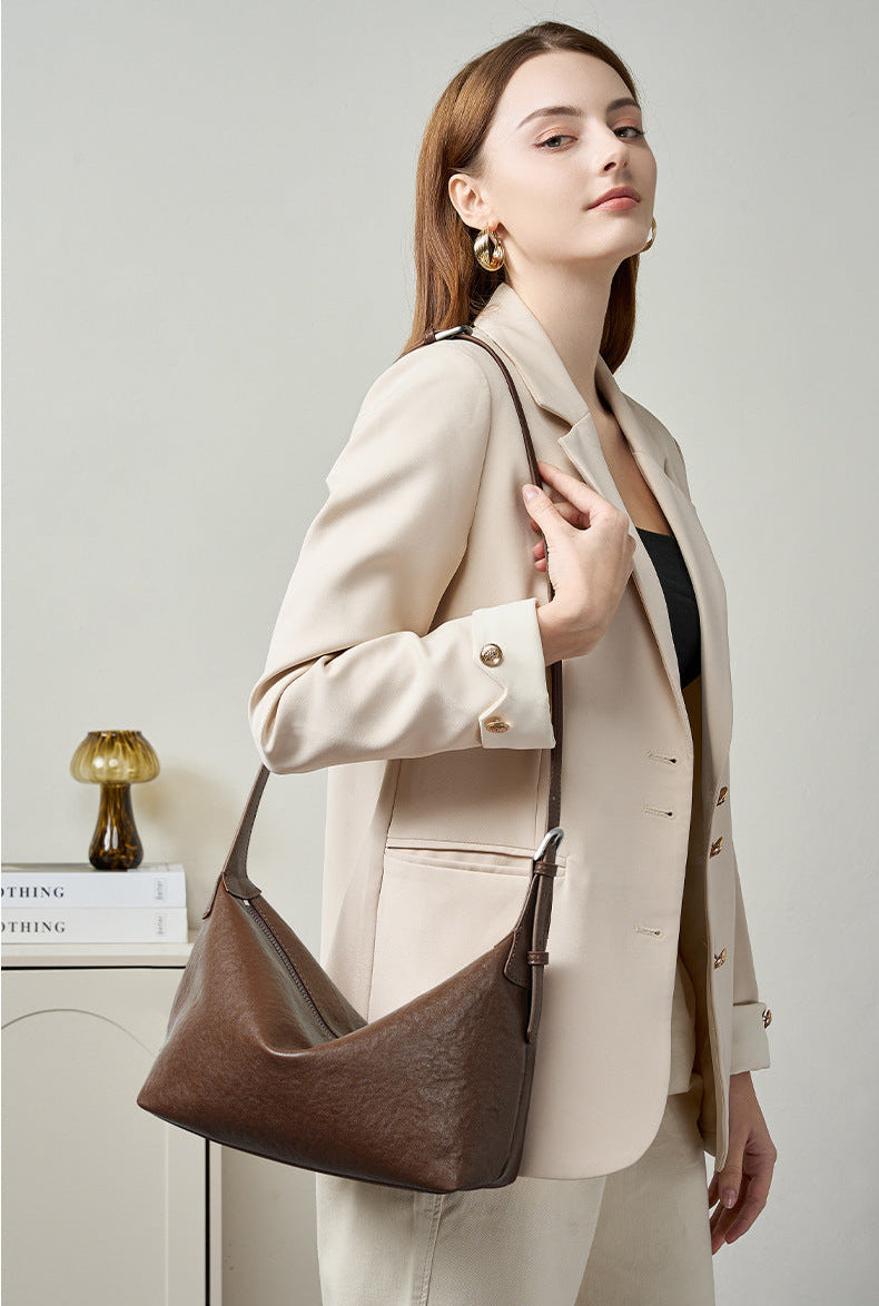 Genuine Leather Shoulder Bag – Louise