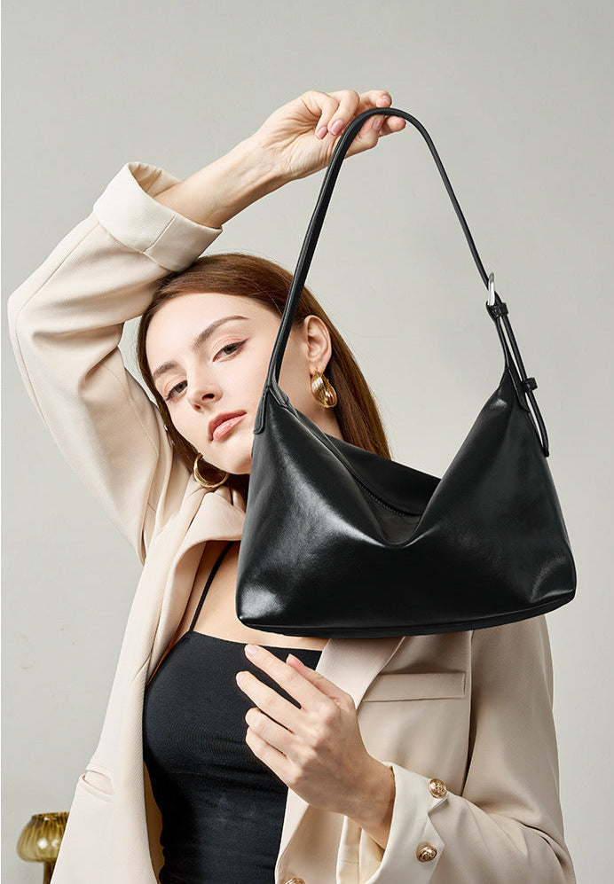 Genuine Leather Shoulder Bag – Louise