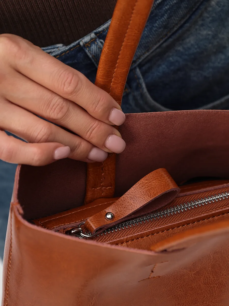 Genuine Leather Tote Bag – Viena