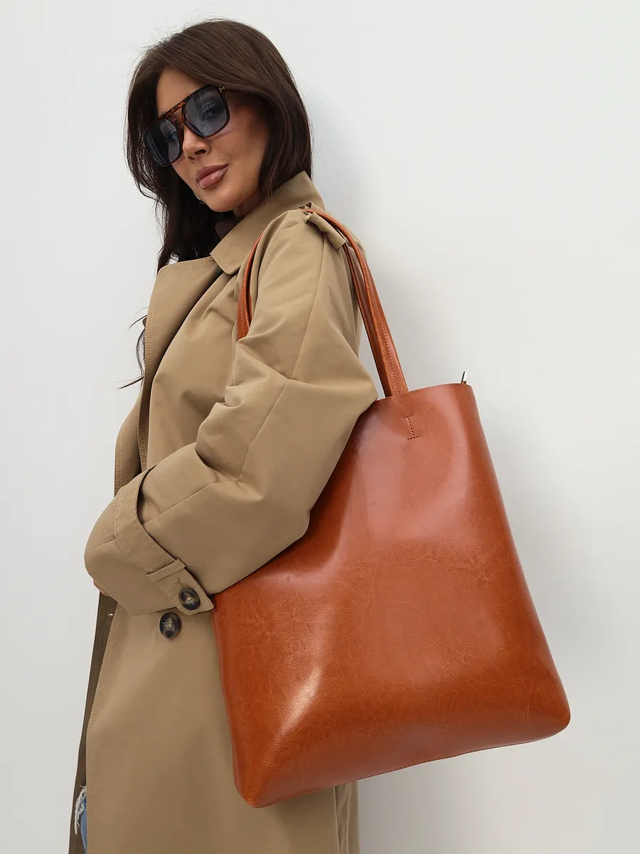 Genuine Leather Tote Bag – Viena