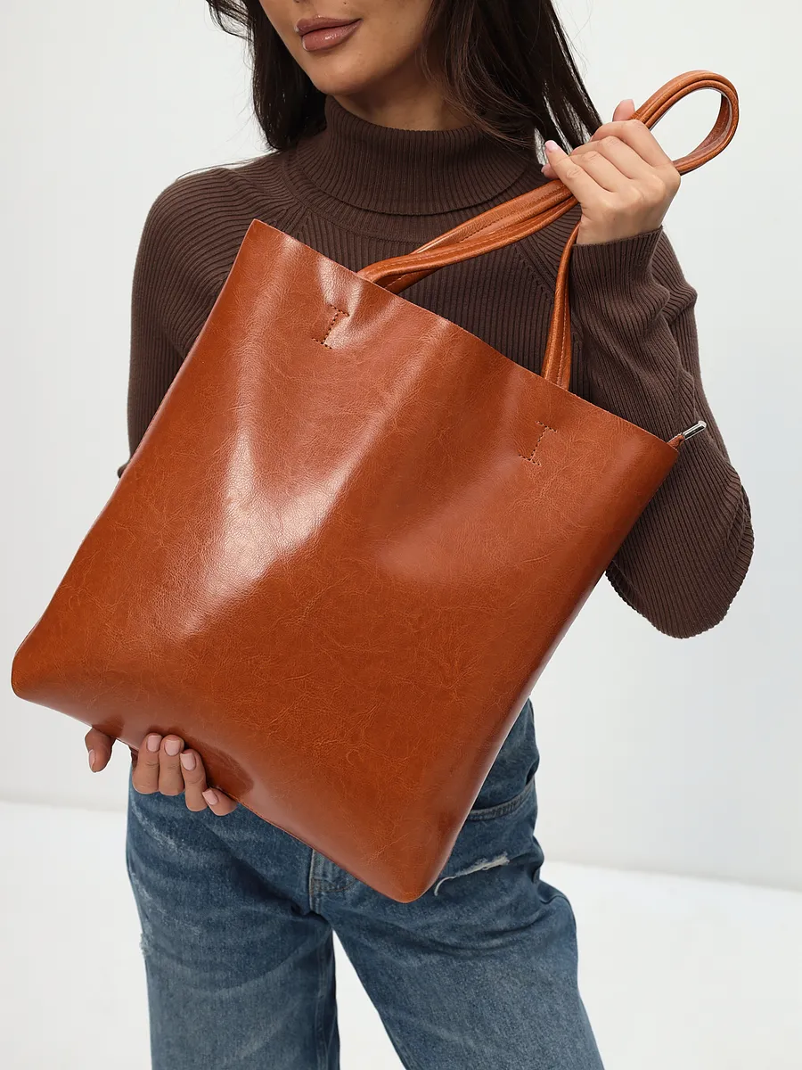 Genuine Leather Tote Bag – Viena