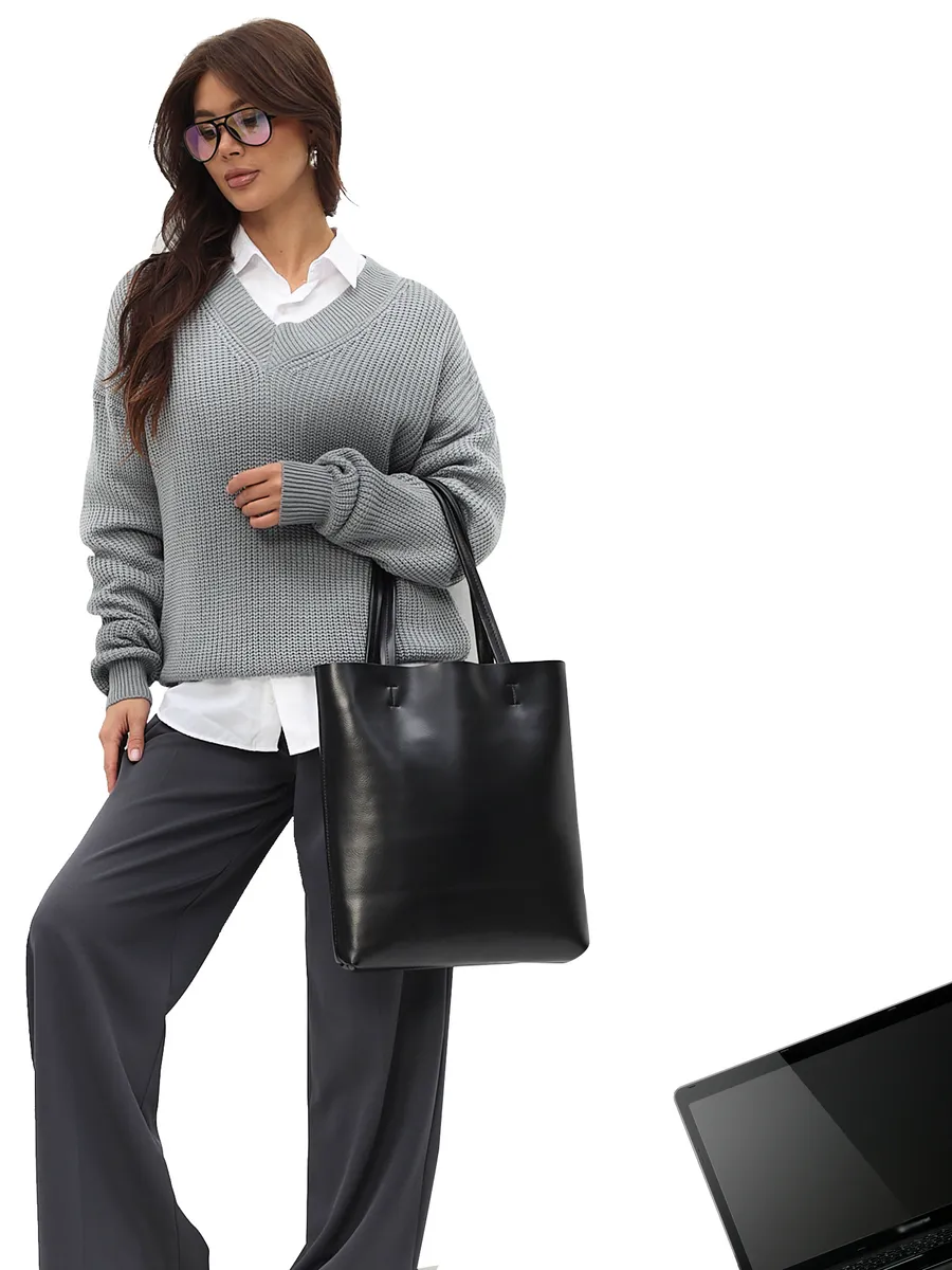 Genuine Leather Tote Bag – Viena