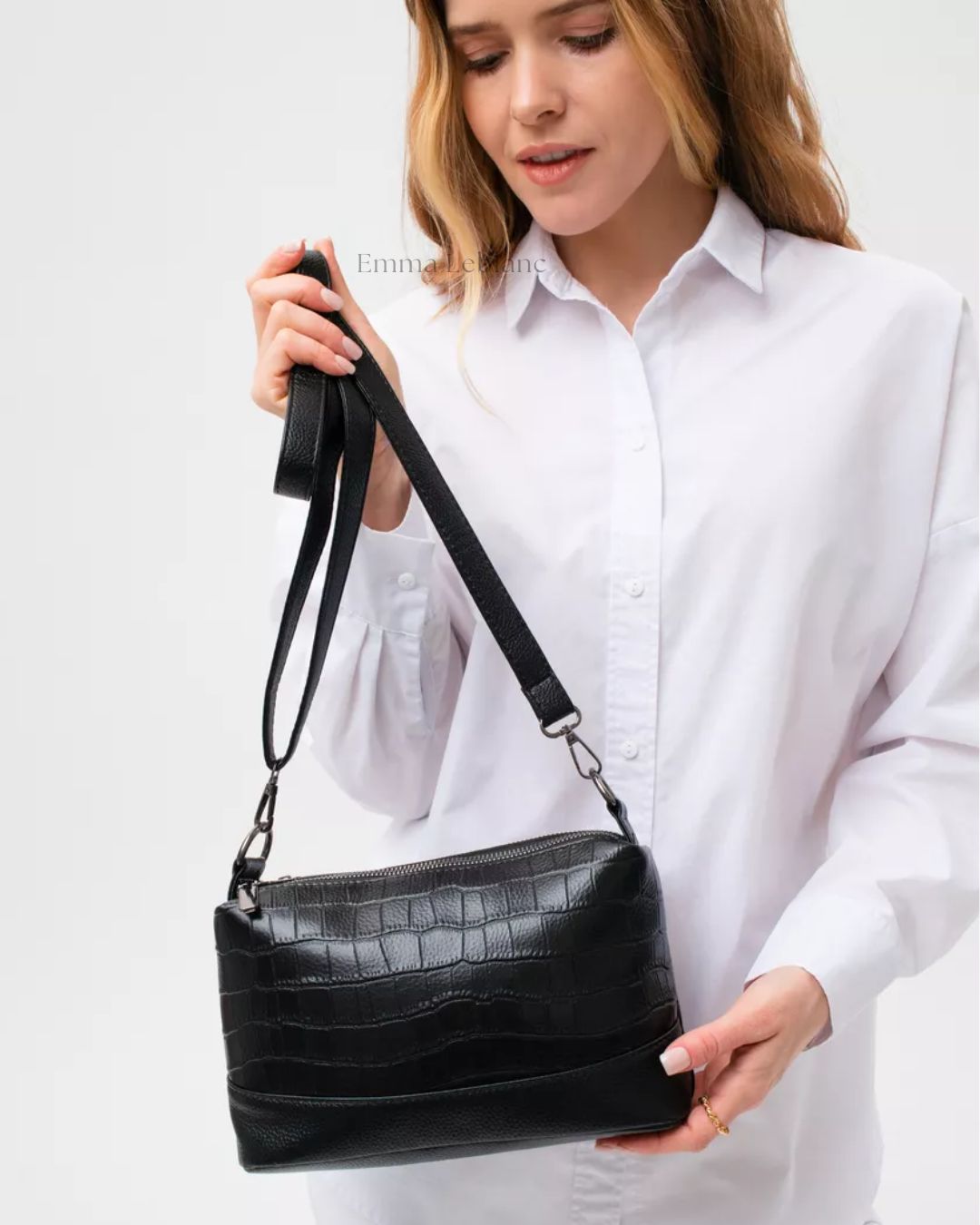 Genuine Leather Small Crossbody Bag – Lexi