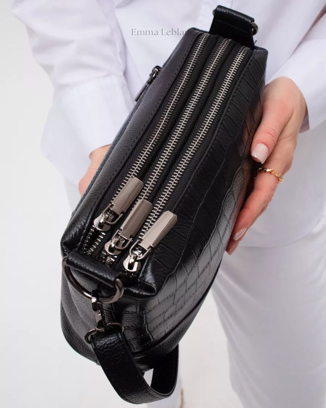 Genuine Leather Small Crossbody Bag – Lexi