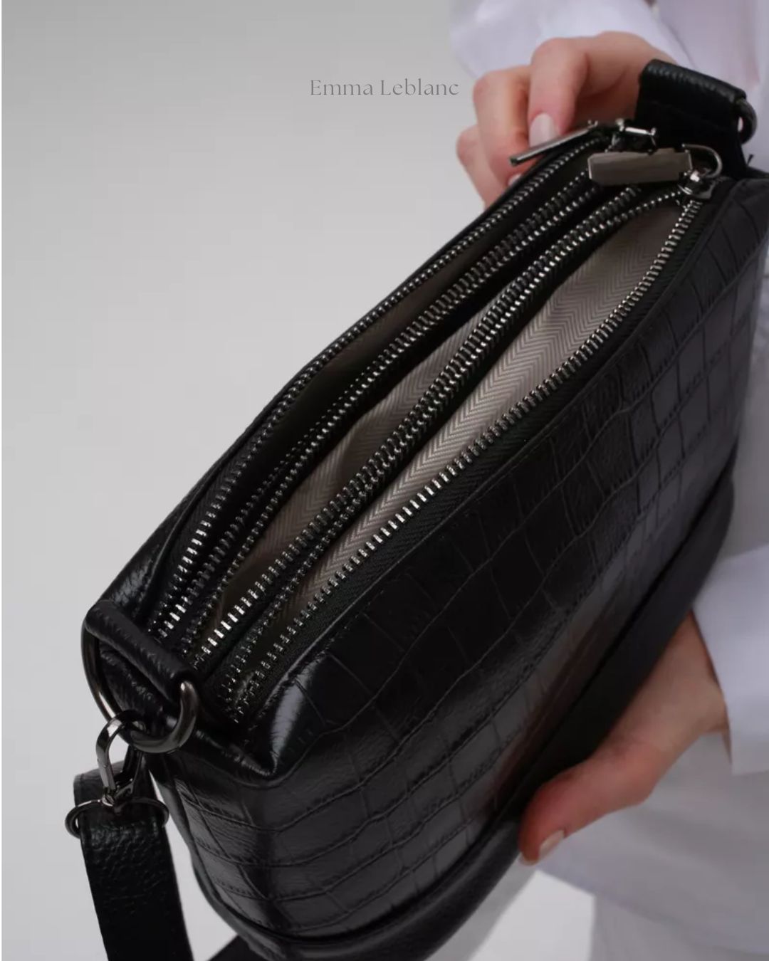 Genuine Leather Small Crossbody Bag – Lexi