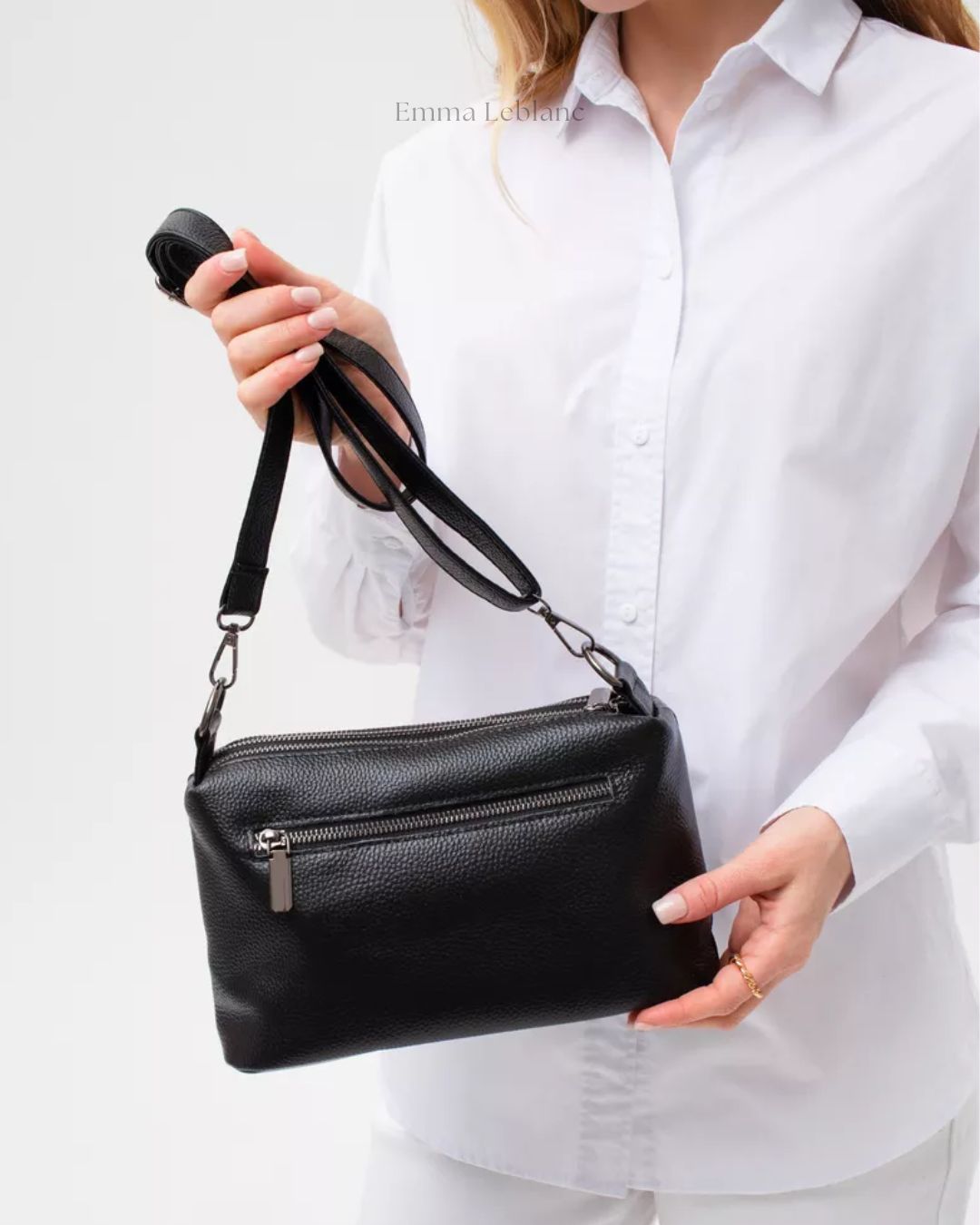 Genuine Leather Small Crossbody Bag – Lexi