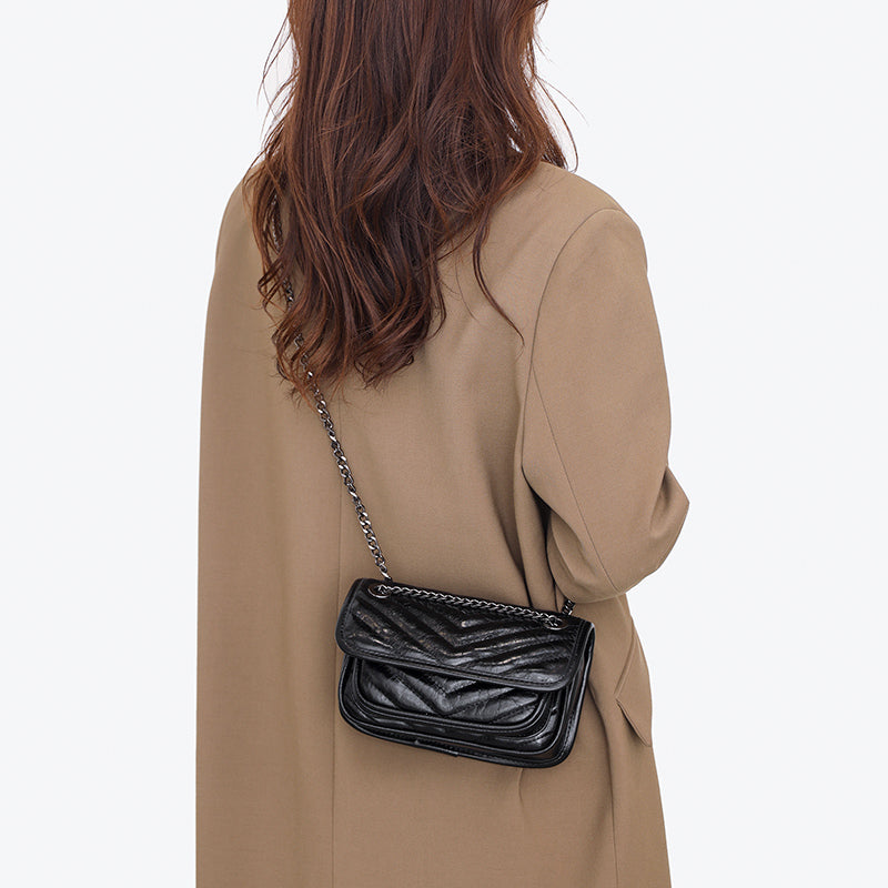 Genuine Leather Small Crossbody Bag – Liz