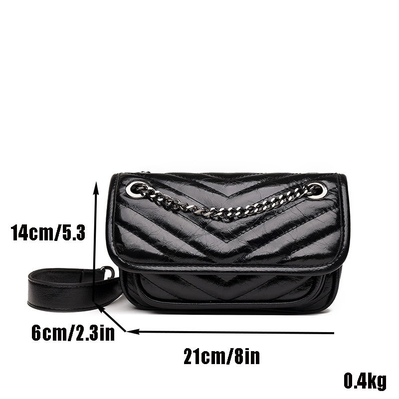 Genuine Leather Small Crossbody Bag – Liz