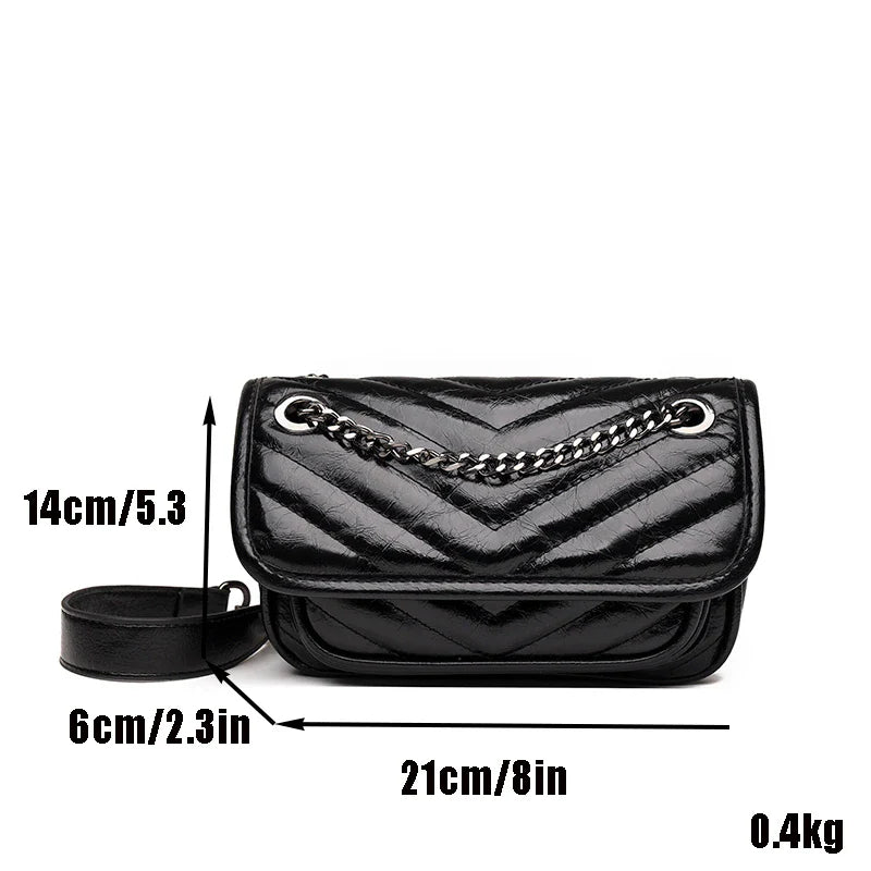 Genuine Leather Small Crossbody Bag – Liz